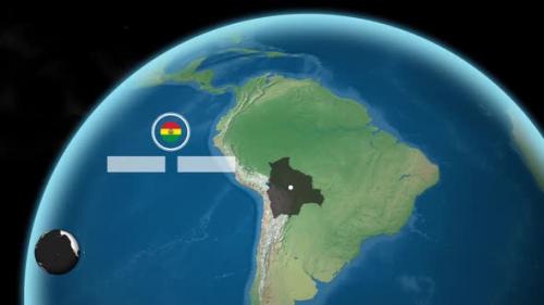 Videohive - Bolivia Earth Map - 47635152