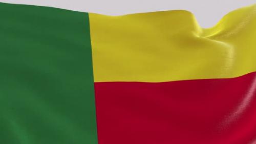 Videohive - Benin Fabric Flag - 47635153