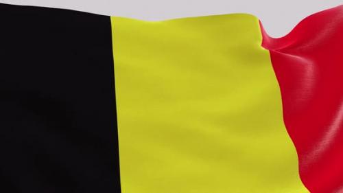Videohive - Belgium Fabric Flag - 47635163