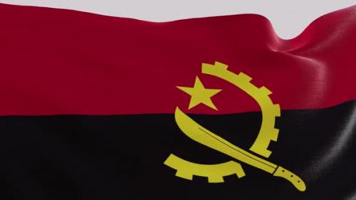 Videohive - Angola Fabric Flag - 47635179