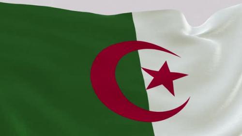 Videohive - Algeria Fabric Flag - 47635181