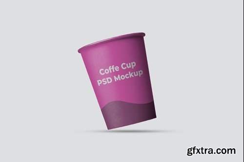 Floating Cup Coffe PSD Mockup JQ6RVRP