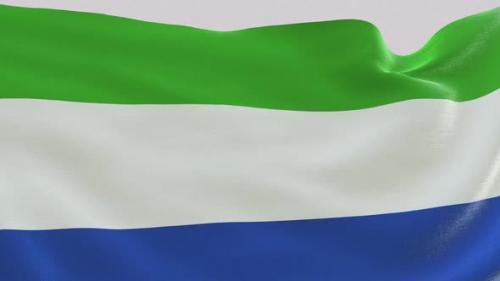 Videohive - Sierra Leone Fabric Flag - 47635510