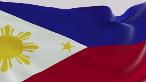 Videohive - Philippines Fabric Flag - 47635542