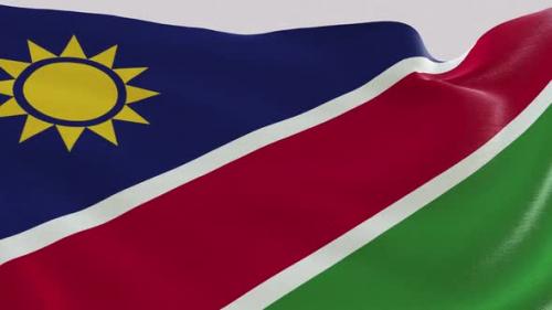 Videohive - Namibia Fabric Flag - 47635565
