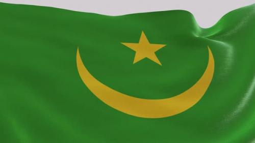 Videohive - Mauritania Fabric Flag - 47635600