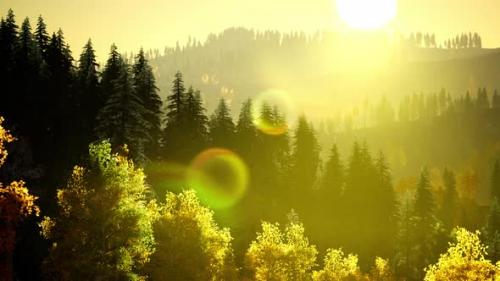 Videohive - Bright Sunset in the Mountains - 47641146