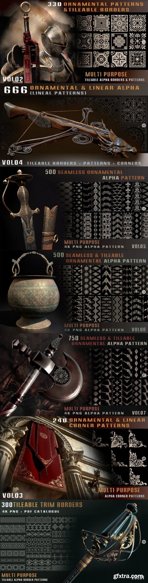 Artstation - +3200 ornamental pattern pack