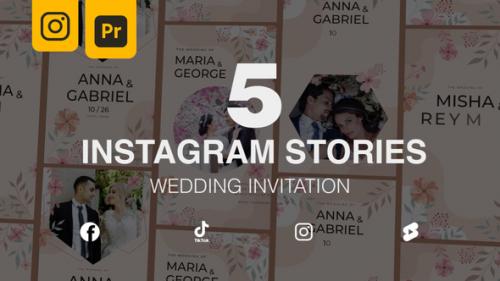 Videohive - Wedding Invitation | MOGRT | Instagram Stories 5 in 1 - 47045880
