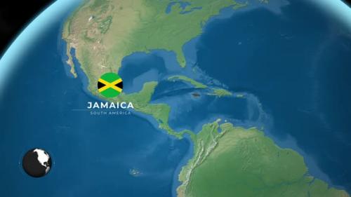 Videohive - Jamaica Earth Map - 47635663