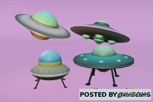 Simple Low Poly UFOs v1.0