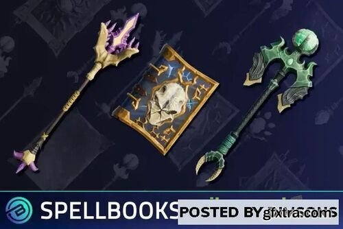 Stylized Spellbooks & Wands - RPG Weapons v1.0