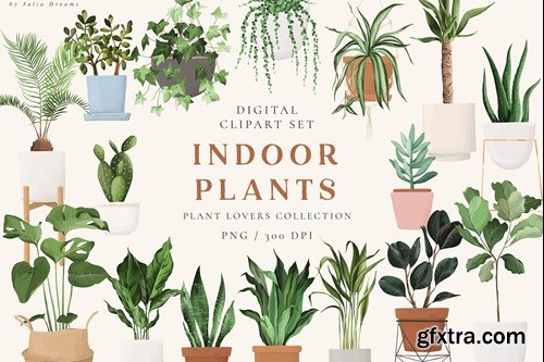 Indoor Plants House Floral Elements G72QDE6