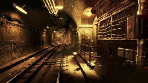 Videohive - Deep Metro Tunnel Under Construction - 47640288