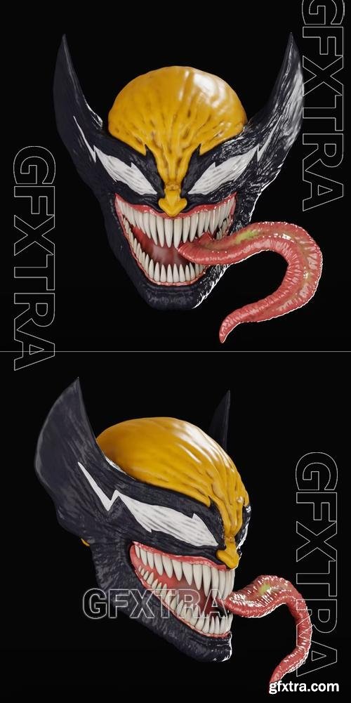 Marvel - Venom Wolverine helmet – 3D Print Model