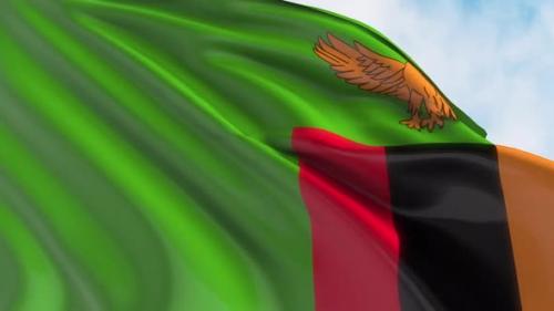 Videohive - Zambia Flag Waving - 47621398