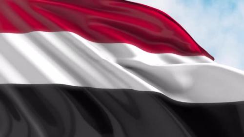 Videohive - Yemen Flag Waving - 47621404