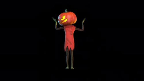 Videohive - Halloween Pumpkin manDance 01 - 47622140