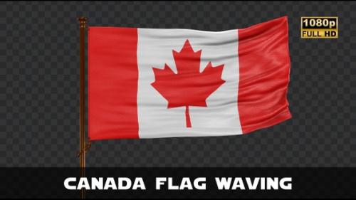 Videohive - Canada Flag Waving - 47633150