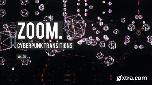 Videohive Cyberpunk Zoom Transitions Vol. 05 47700397