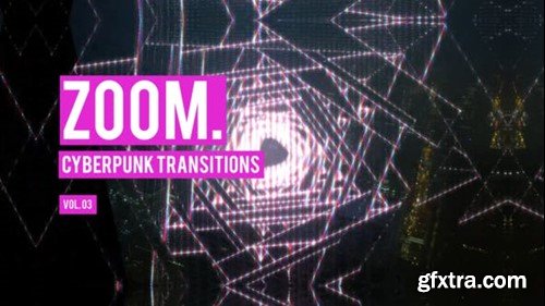 Videohive Cyberpunk Zoom Transitions Vol. 03 47700384