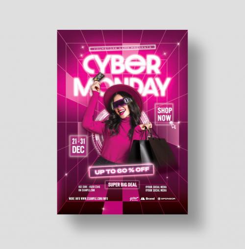 Cyber Monday Flyer Template 637171462