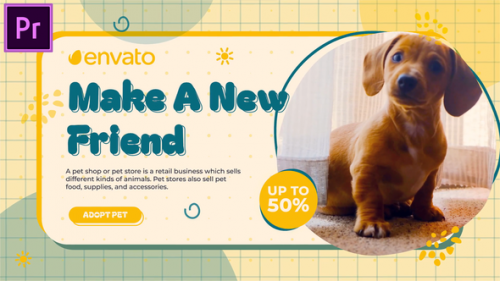 Videohive - Adopt Pet Pet Sale Promo | MOGRT - 47659093