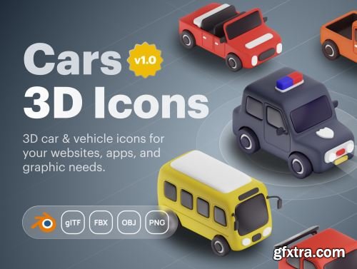 Carly - Car & Vehicle 3D Icon Set Ui8.net