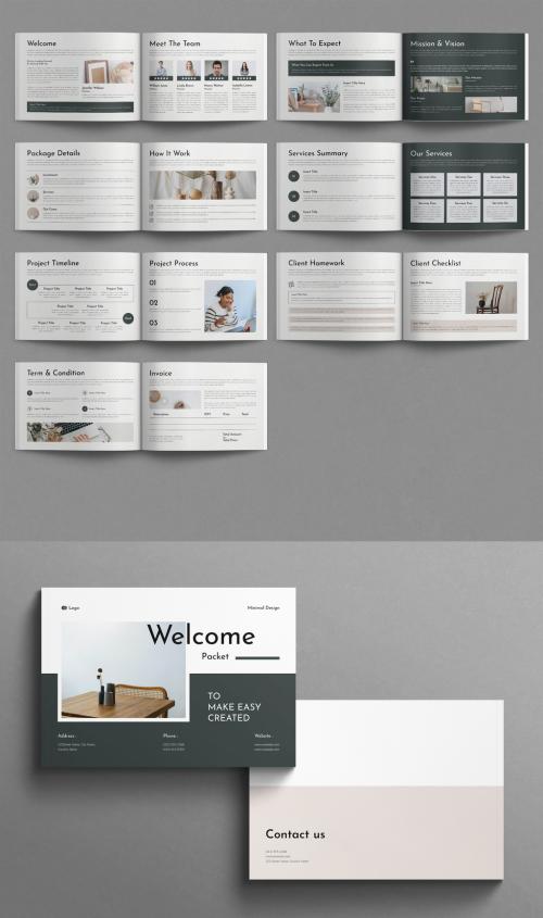 Welcome Packet Template Magazine Layout Landscape 636625777