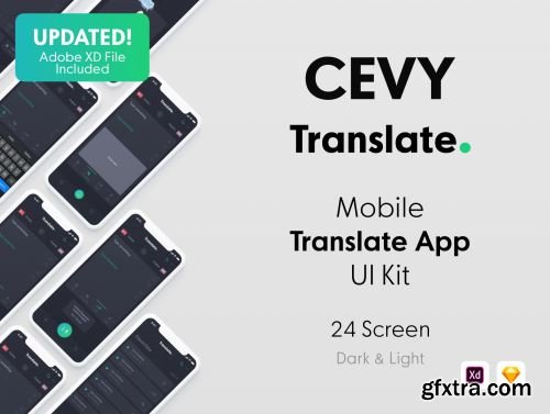 Cevy Translate Mobile App Ui Kit Ui8.net