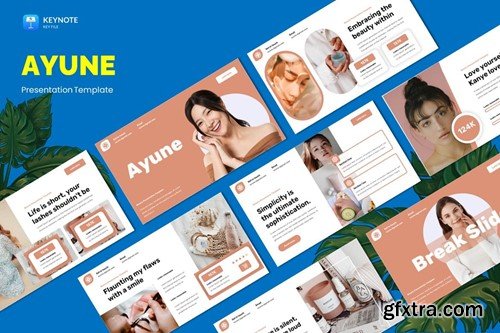 Ayune - Beauty Cosmetics Keynote Template H54MYY8