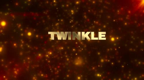 Videohive - Twinkle Golden Festive Text Background - 47600886