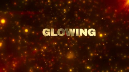 Videohive - Glowing Golden Festive Text Background - 47600890