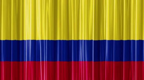 Videohive - Colombia Flag Curtain Wave - 47620031