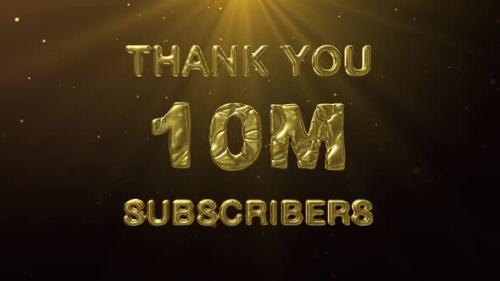 Videohive - 10M Subscribers Celebration Greeting - 47638838