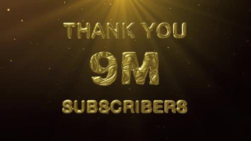 Videohive - 9M Subscribers Celebration Greeting - 47638843