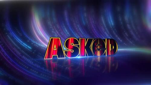 Videohive - Asked Futuristic Neon Text On Cybernetic Canvas - 47639720
