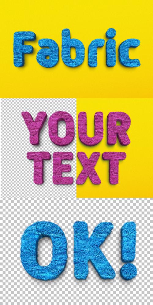 Fabric text effect 636403876
