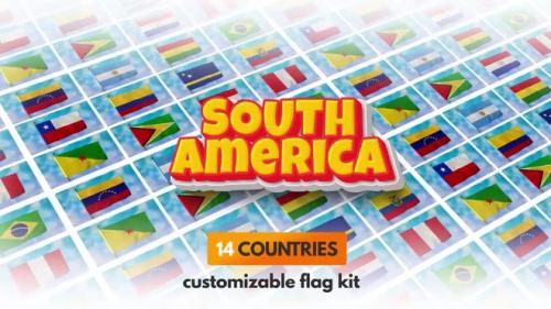 MotionArray - Flag Kit - South America - kit