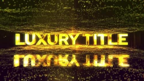 MotionArray - Luxury Gold Particles Titles - gold