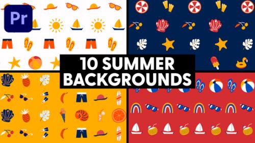 Videohive - Summer Backgrounds - 47709703