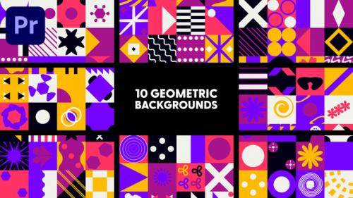 Videohive - Geometric Backgrounds - 47709910