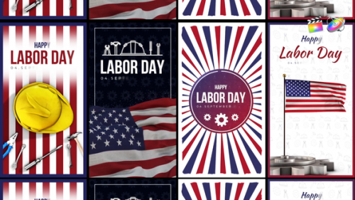 Videohive - Labor Day Stories Pack - 47685609