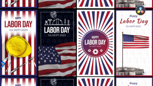 Videohive - Labor Day Stories Pack - 47685622