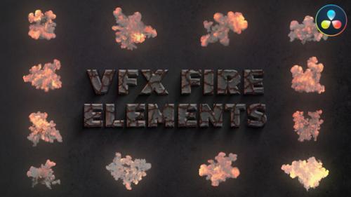 Videohive - VFX Fire Elements for DaVinci Resolve - 47704815