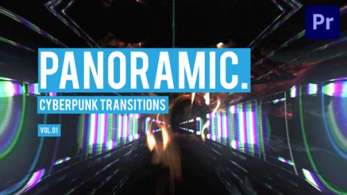 Videohive - Cyberpunk Panoramic Transitions for Premiere Pro Vol. 01 - 47728325