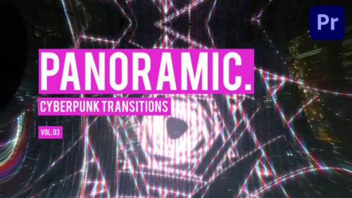 Videohive - Cyberpunk Panoramic Transitions for Premiere Pro Vol. 03 - 47728354