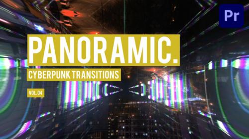 Videohive - Cyberpunk Panoramic Transitions for Premiere Pro Vol. 04 - 47728386