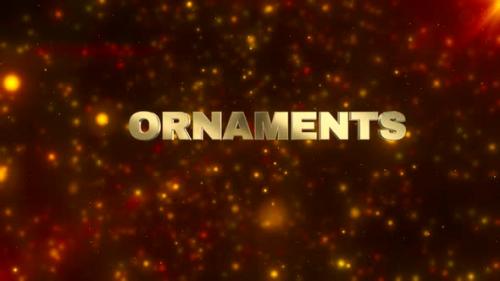 Videohive - Ornaments Golden Festive Text Background - 47648580