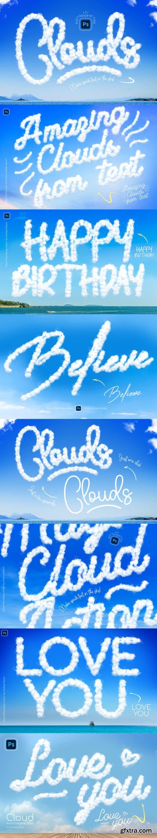 Cloud Photoshop Action